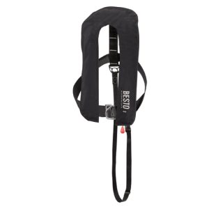 Automatic harnas XL tailleband 200cm Zwart