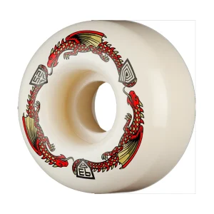 Dragon Dragons 52mm x 31mm 93A V1 Skateboard Wielen (4-pack) - White