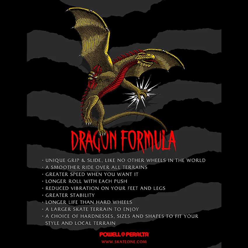 Dragon Formula Nano Rat 52mm x 34mm 88A Skateboard Wielen (4-pack) - Off White - Afbeelding 9
