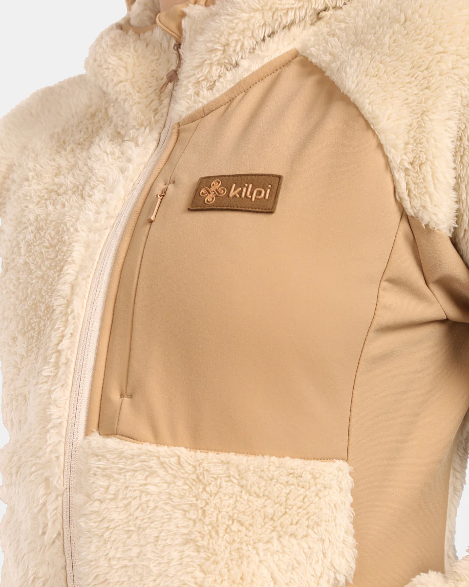 Vrouwelijke harige fleece hoodie Kilpi NORKA-W - Afbeelding 9
