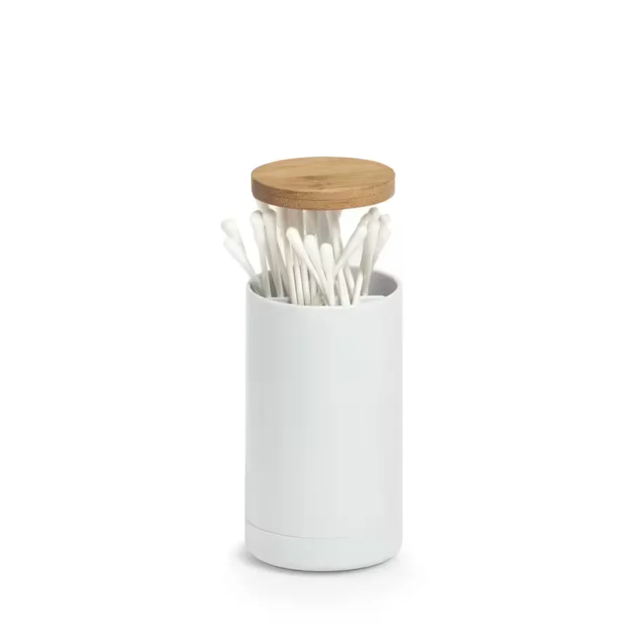 Wattenstaafjes dispenser - deksel met drukknop - Zeller - Afbeelding 5